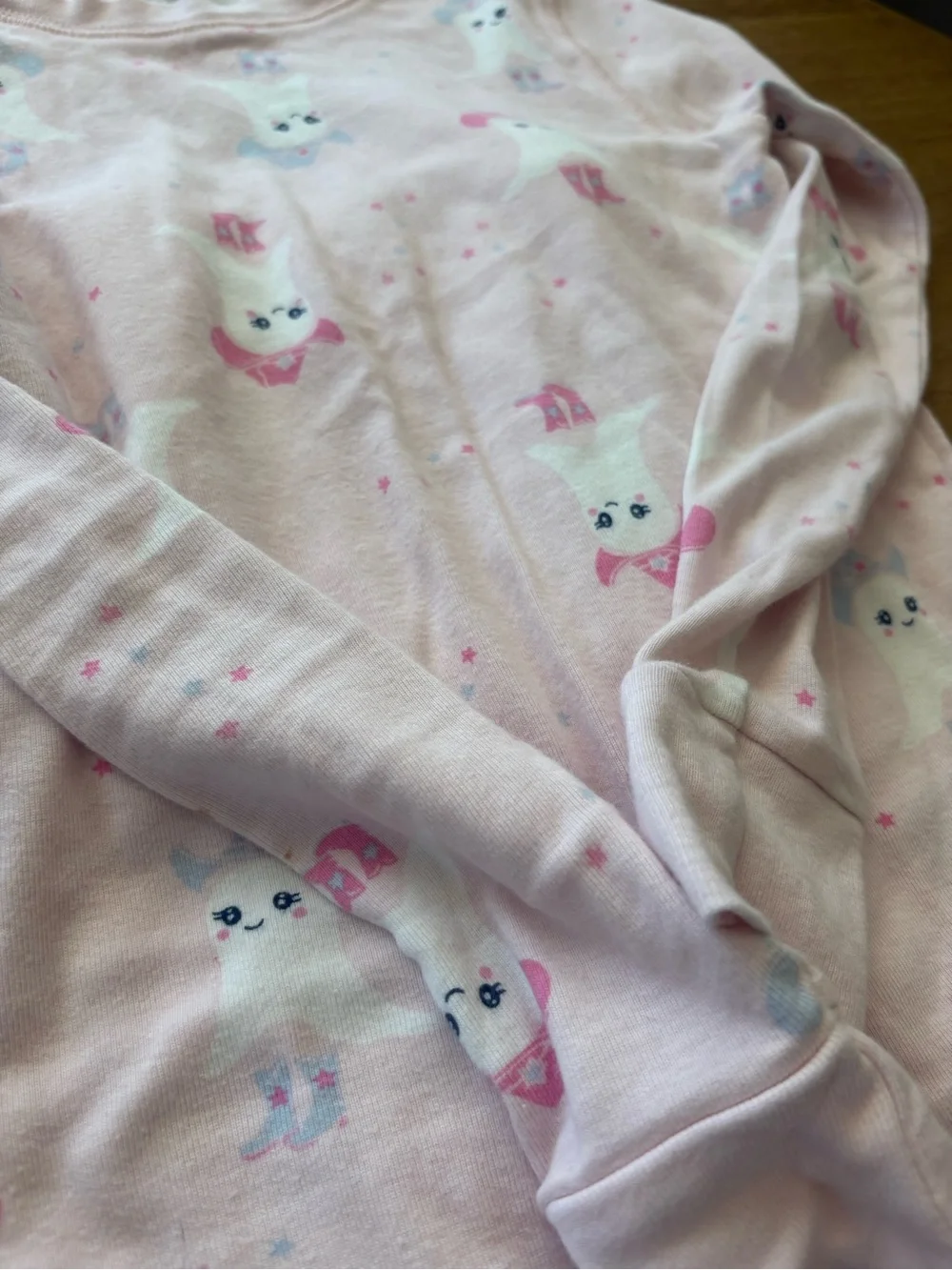 GAP organic Cotton Pink Long-Sleeve Pajama Bundle size 10